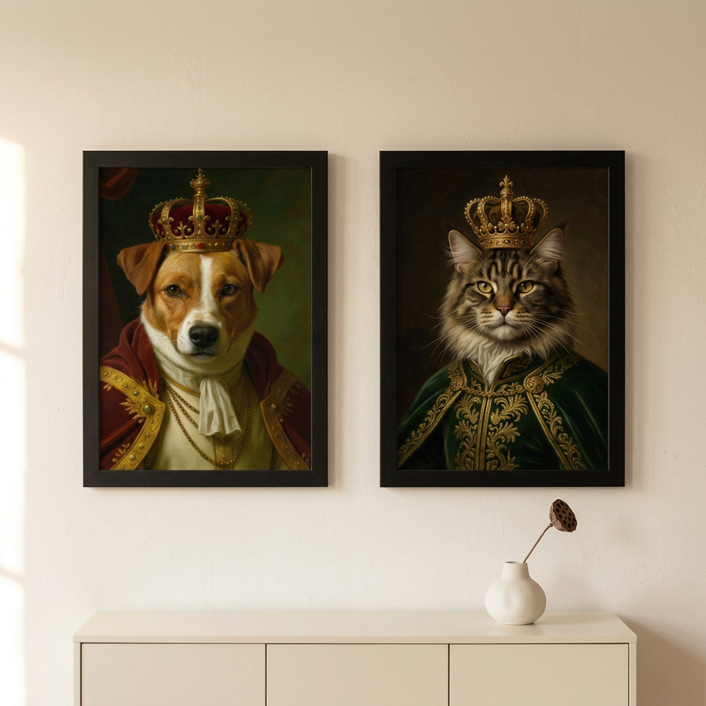 Custom Royal Pet Portrait – Turn Your Pet Into a Royalty