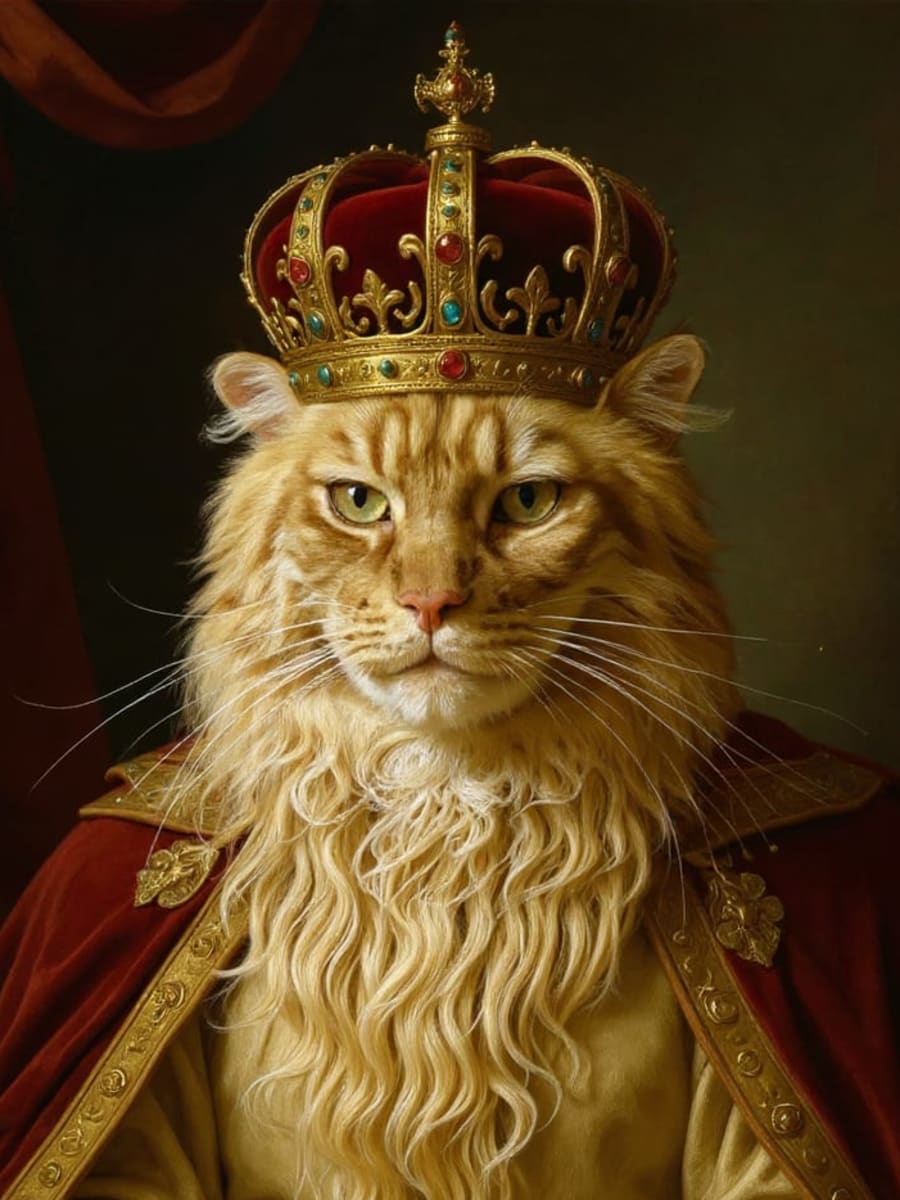 Custom Royal Pet Portrait – Turn Your Pet Into a Royalty